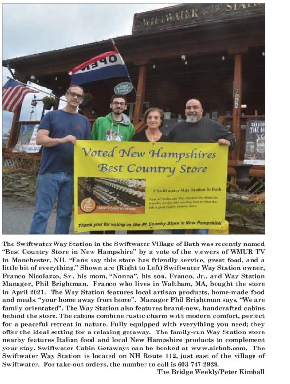 The Swiftwater Way Station crew with the Best Country Store award